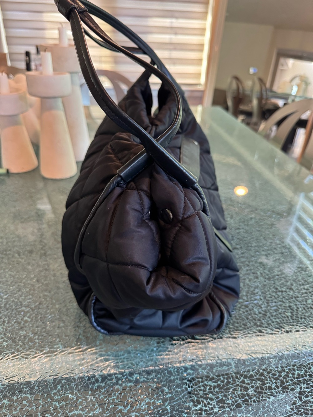 MZ Wallace Quilted Black Shoulder Tote Bag - Picture 5 of 14